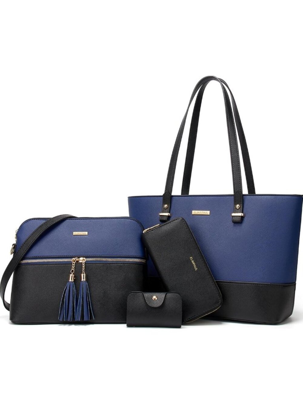 Stylish Women's Tote & Shoulder Bag Set - Versatile Top Handle Satchel Purse